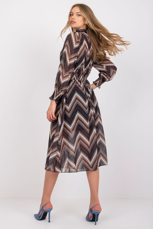 Melna kleita ar Santorini apdrukām