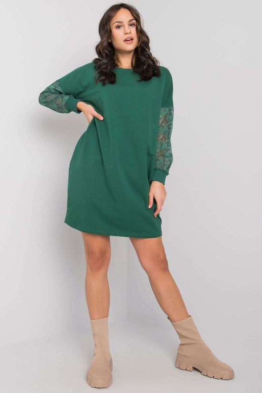 Alexxie RUE PARIS tumši zaļa kleita...