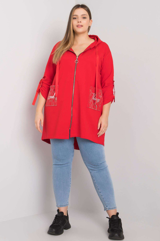 Sarkans Zurich liela izmēra džemperis...