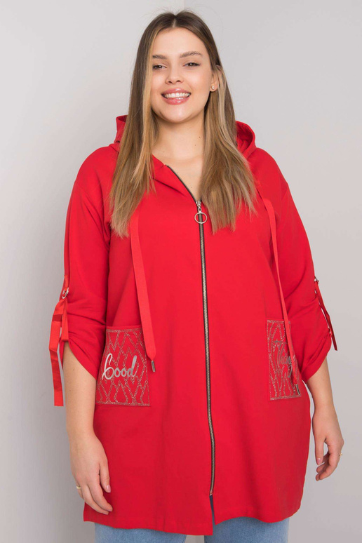 Sarkans Zurich liela izmēra džemperis...