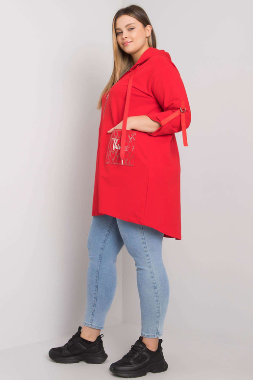 Sarkans Zurich liela izmēra džemperis...