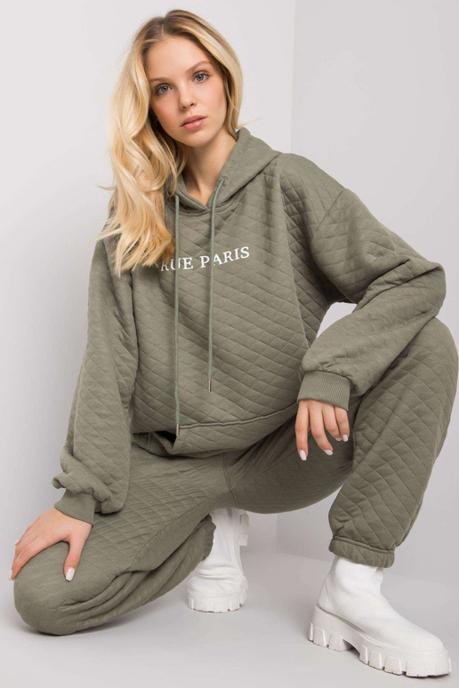 Gaišs haki krāsas kapuci ar vatējumu...