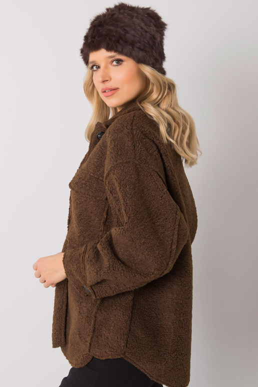 Tumši brūna kažokādas cepure