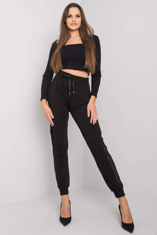 Susan Black Cotton sporta bikses