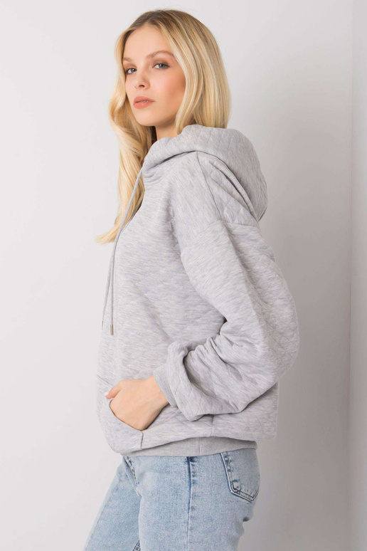 Pelēks melanžs džemperis ar vatējumu... Pelēks melanžs džemperis ar vatējumu...