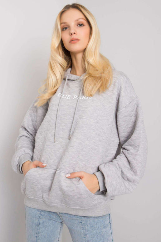 Pelēks melanžs džemperis ar vatējumu... Pelēks melanžs džemperis ar vatējumu...