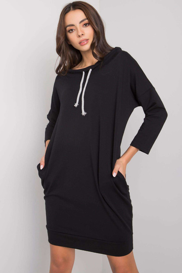 Melna Paulie kokvilnas kleita