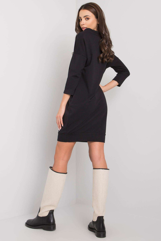 Melna Paulie kokvilnas kleita