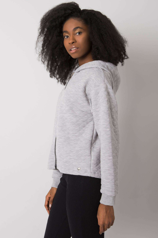 Pelēka melanža stepēts sporta krekls...