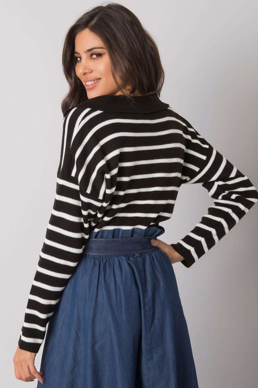 Melns svītrains džemperis Evanston...