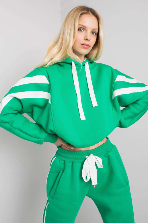 Zaļš ikdienas komplekts ar Stacy svītrām