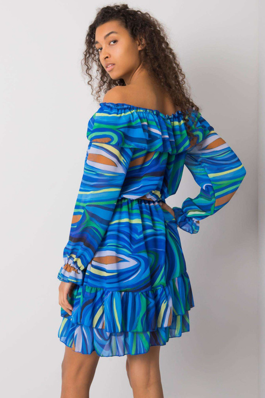 Zila Edmonton Ruffle spāņu kleita