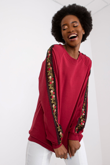 Bordo krāsas sporta krekls... 2