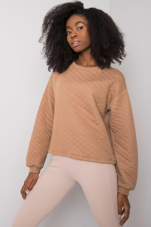 Kamieļu stepēts sporta krekls bez...