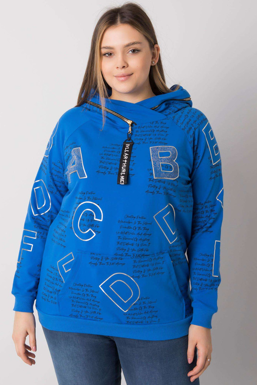 Tumši zils plus izmēra sporta krekls... Tumši zils plus izmēra sporta krekls...