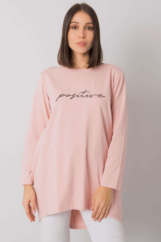 Netīri rozā plus izmēra tunika ar...