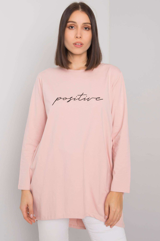 Netīri rozā plus izmēra tunika ar...