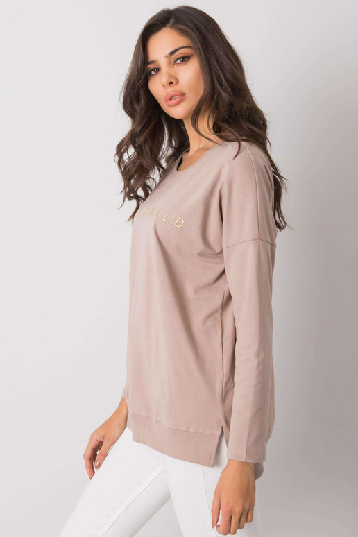 Tumši bēša sieviešu kokvilnas blūze... Tumši bēša sieviešu kokvilnas blūze...