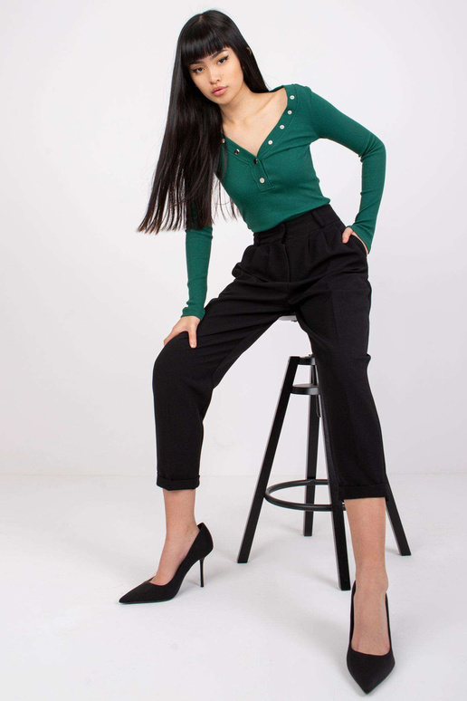 Melnas elegantas bikses ar Naomi kabatām