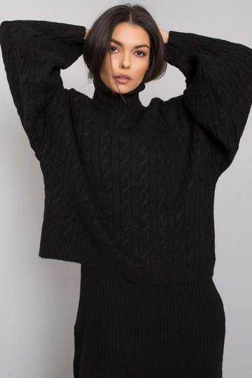 Melns divdaļīgs trikotāžas...