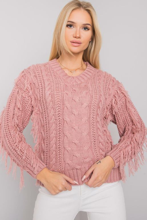 Netīri rozā džemperis ar bizēm Oregon...