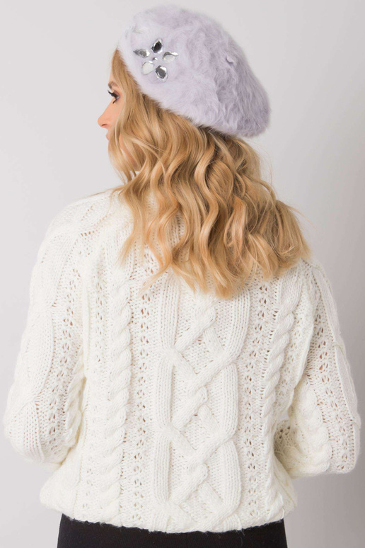 Gaiši violeta sieviešu berete ar...