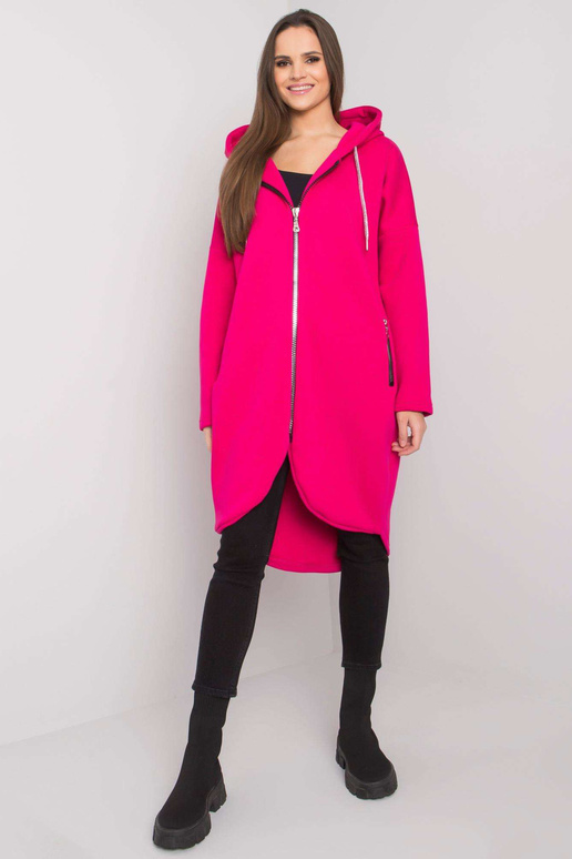 Fuksijas krāsas garais džemperis...