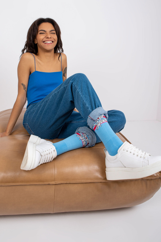 Zilas mammas džinsu bikses Lotta