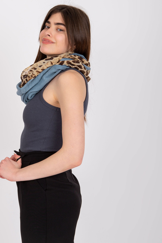 Zils skurstenis ar leopper apdruku