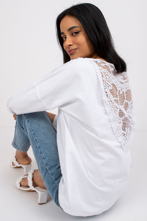 Balta brīva blūze Sylvie RUE PARIS
