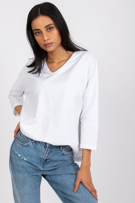 Balta brīva blūze Sylvie RUE PARIS