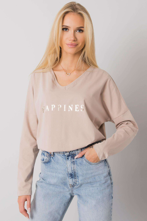 Gaiši bēša blūze ar Georgetown RUE PARIS Gaiši bēša blūze ar Georgetown RUE PARIS