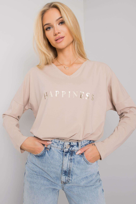 Gaiši bēša blūze ar Georgetown RUE PARIS Gaiši bēša blūze ar Georgetown RUE PARIS