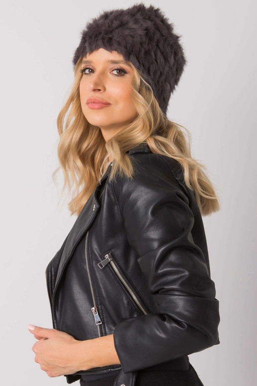 Grafīta kažokādas cepure