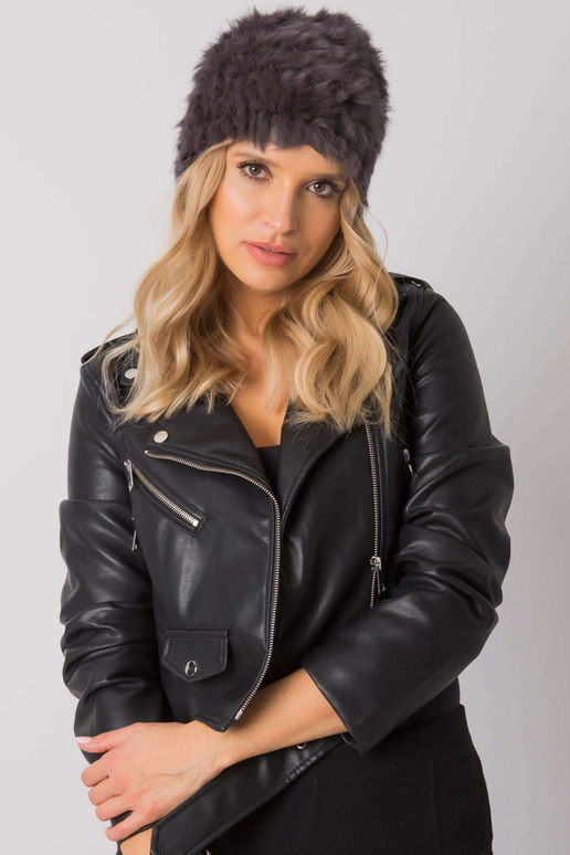 Grafīta kažokādas cepure