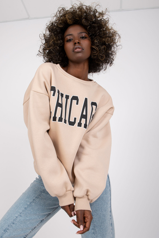 Bēšs sporta krekls ar Madeiras uzrakstu