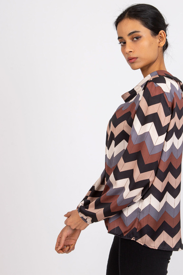 Melna rakstaina blūze Silēzija