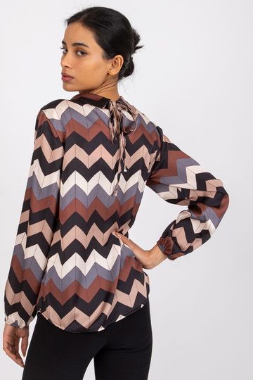 Melna rakstaina blūze Silēzija 2