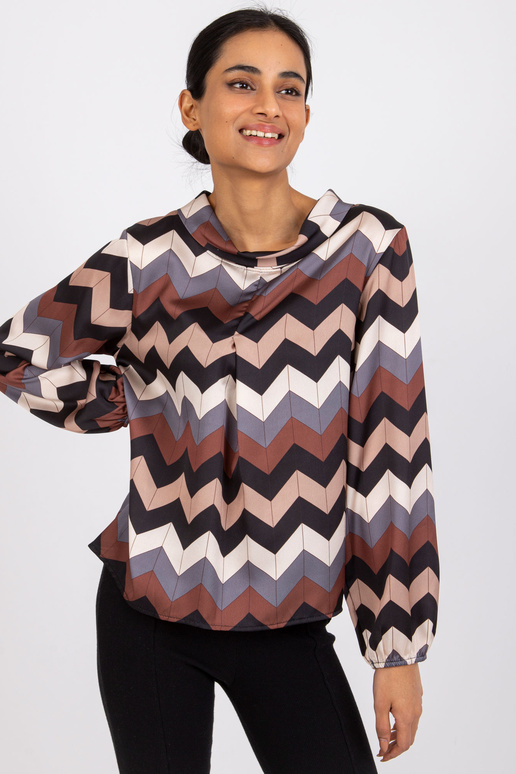 Melna rakstaina blūze Silēzija Melna rakstaina blūze Silēzija