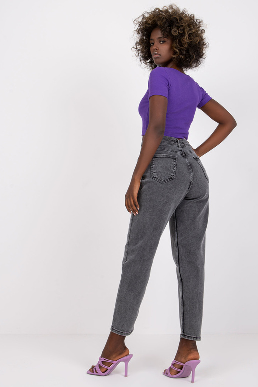 Tumši pelēkas Levante High Waist Mom... Tumši pelēkas Levante High Waist Mom...