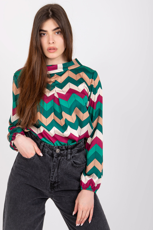 Zaļa blūze ar iesējumu mugurā Silesia