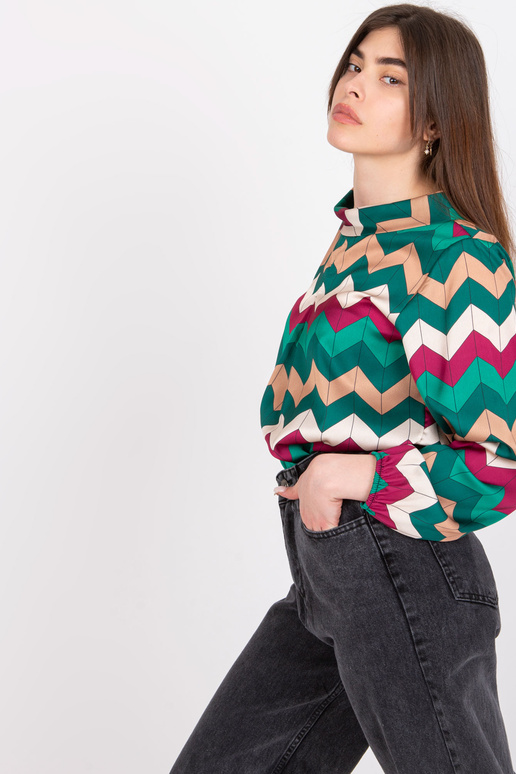 Zaļa blūze ar iesējumu mugurā Silesia