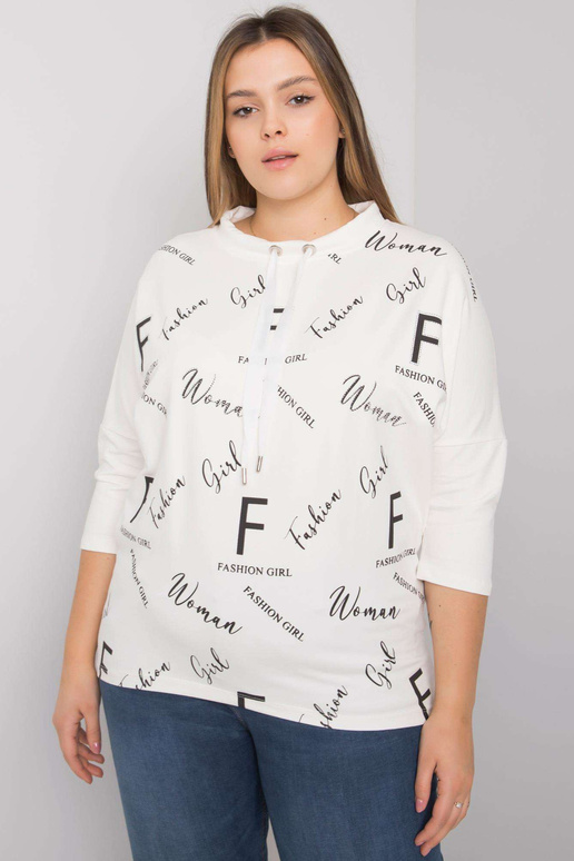 Plus izmēra blūze ar rakstiem