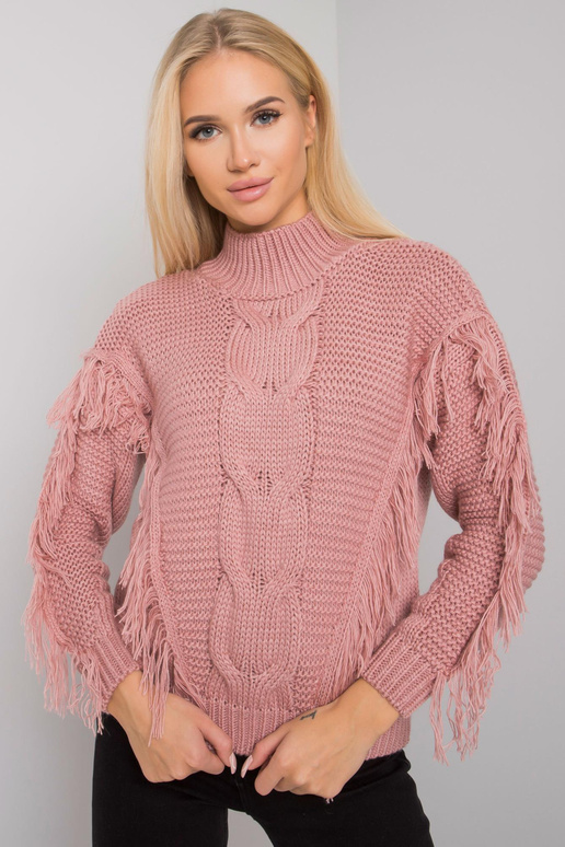 Netīri rozā džemperis ar bārkstīm...