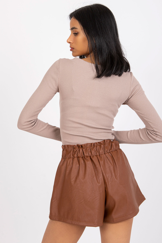 Brūni Iwetta eko ādas šorti