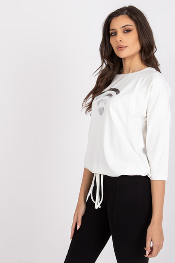 Ecru sieviešu blūze ar...