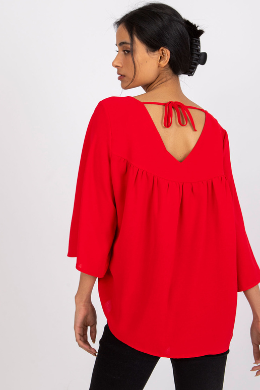 Sarkana brīva blūze Anita RUE PARIS