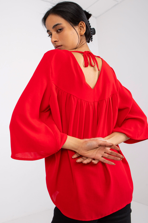 Sarkana brīva blūze Anita RUE PARIS