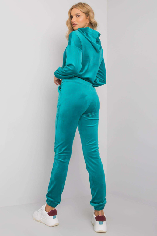 Tirkīza divdaļīgs komplekts ar velūru...