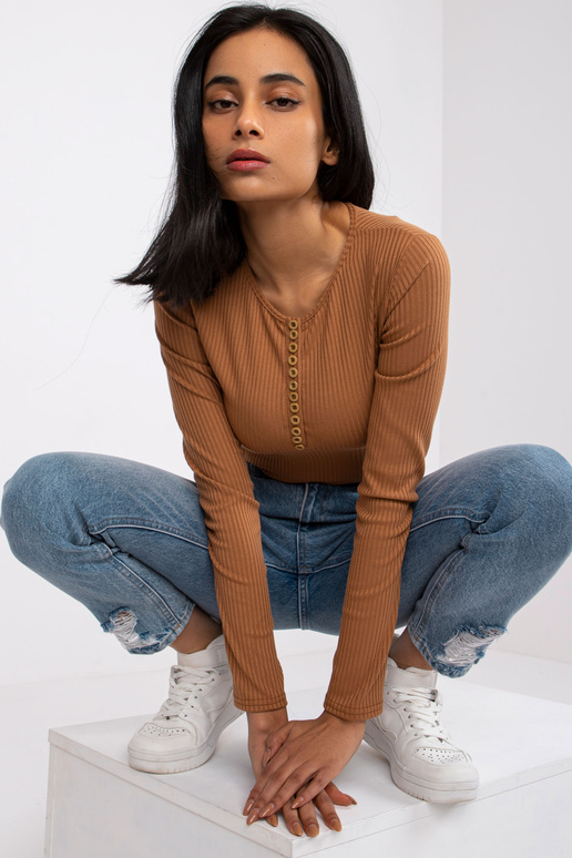 Gaiši brūna blūze ar svītrām Moxie Gaiši brūna blūze ar svītrām Moxie